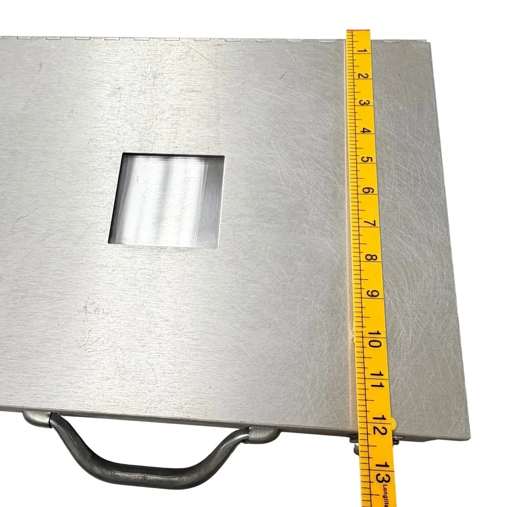 Pina Zangaro Aluminum Portfolio Presentation Case w/ Window Silver Industrial
